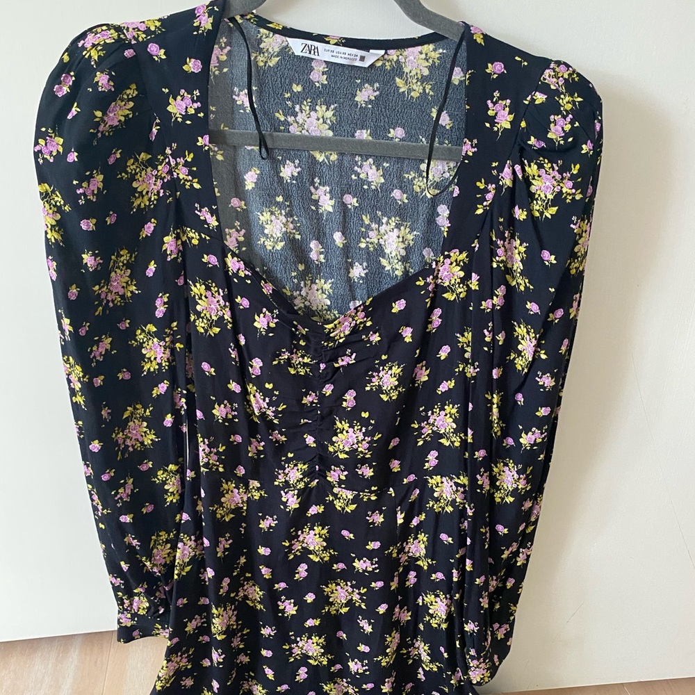 ZARA floral mini dress